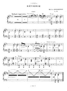 Partition harpe, Rêverie, Op.55, Boisdeffre, René de