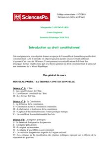 ADRO1245 Introduction au Droit Constitutionnel - Introduction au ...