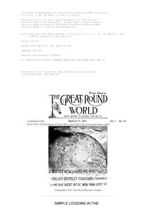 The Great Round World and What Is Going On In It, Vol. 1, No. 18, March 11, 1897 - A Weekly Magazine for Boys and Girls