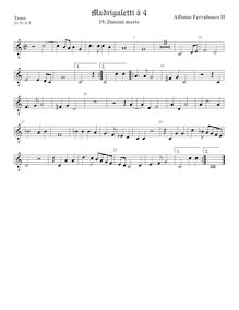 Partition viole de basse, octave aigu clef, Madrigaletti, Ferrabosco Jr., Alfonso par Alfonso Ferrabosco Jr.