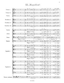 Partition complète, Magnificat, The Uppsala Magnificat, Schütz, Heinrich