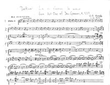 Partition violons I, Don Giovanni, Il dissoluto punito ossia il Don Giovanni