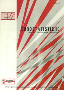 EUROSTATISTICHE DATI PER L ANALISI DELLA CONGIUNTURA. 10B Novembre 1979