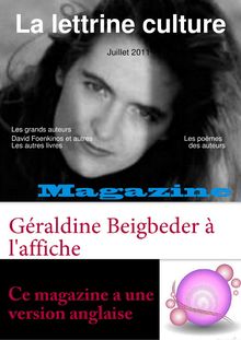 La lettrine Culture magazine littéraire