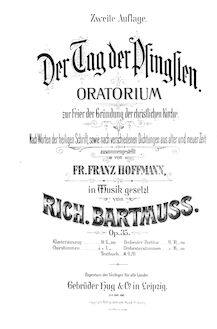 Partition , partie 1, Der Tag der Pfingsten. Oratorium zur Feier der Gründung der christlichen Kirche.