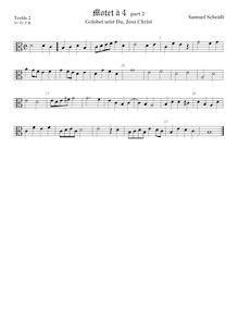 Partition 2nd verse − viole de gambe aigue 2, alto clef, Tabulatura Nova