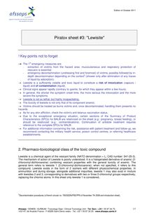 Piratox sheet 3 : "Lewisite" 26/01/2012