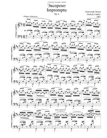 Score, Impromptu, Op.6, Lyadov, Anatoly