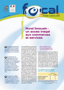 Rural limousin : un accès inégal aux commerces et services