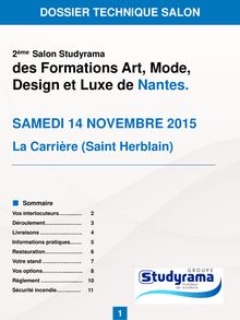 2015 - Nantes Art, Mode Design et Luxe - DT