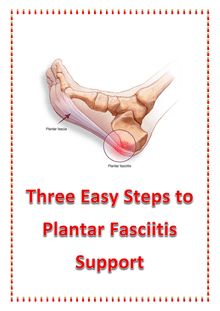 Three Easy Steps to Plantar Fasciitis Support