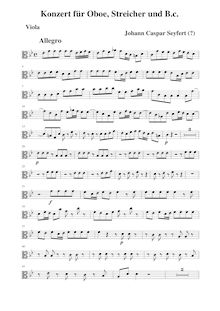 Partition altos, hautbois Concerto en C minor, C minor, Seyfert, Martin