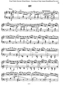Partition No.15, Polish National Dances, Op.3, Scharwenka, Xaver