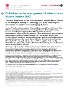 Management of Valvular Heart Disease