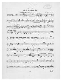 Partition cor 2 (C), Fantaisie, Fantaisie pour violoncello avec orchestre ou piano