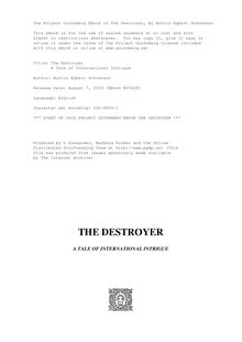 The Destroyer - A Tale of International Intrigue