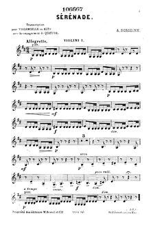 Partition violon 1, Petite , Borodin, Aleksandr