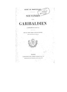 Souvenirs d un Garibaldien (campagne de 1870-71) / imité de l italien d après Achille Bizzoni,... ; René de Maricourt