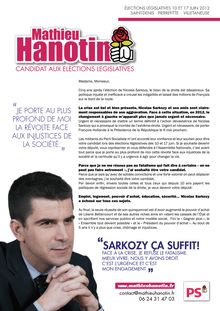 Lettre de candidature de Mathieu Hanotin