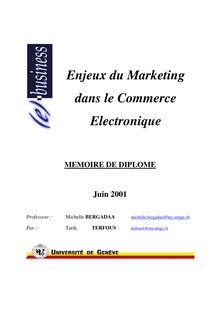 Enjeux du Marketing dans le Commerce Electronique