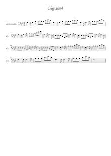 Partition Gigue,  No.4 en G minor, G minor, Cohen, Roberto Cesar