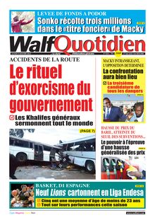 Walf Quotidien N°9236 - Du mardi 10 janvier 2023