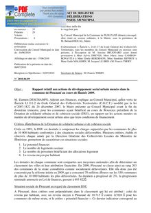 2010.06.09 Rapport relatif aux actions de DSU menées  à Plouzané au cours de l année