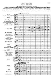 Partition Act III, Tosca, Puccini, Giacomo