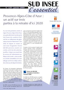 Provence-Alpes-Côte d Azur : un actif sur trois partira à la retraite d ici 2020