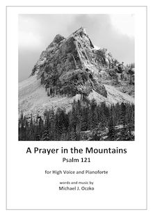 Partition complète, A Prayer en pour Mountain, Psalm 121, D minor