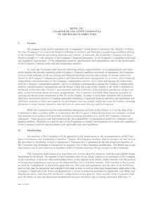 Audit Committee Charter 6-22-06
