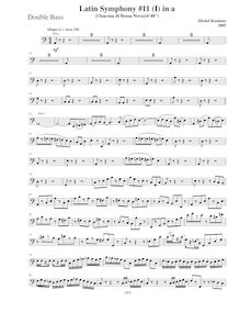 Partition Basses, Symphony No.11  Latin , A minor, Rondeau, Michel
