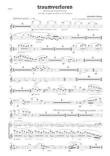 Partition flûte, Traumverloren (Lost en Dreams) pour Chamber orchestre