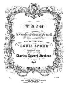 Partition de violon, Piano Trio, F major, Stephens, Charles Edward