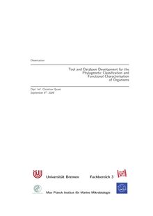 Tool and database development for the phylogenetic classification and functional characterisation of organisms [Elektronische Ressource] / Christian Quast