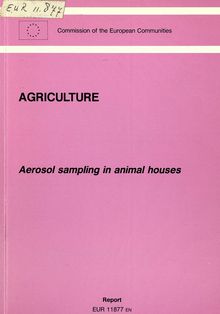 Aerosol sampling in animal houses