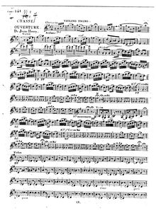 Partition violons I, Chasse du Jeune Henry, Méhul, Etienne Nicolas