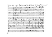 Partition complète, enregistrement  Concerto en F major, Concerto a più Istromenti & la Flauta, Di Giuseppe Sammartini