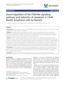 Down-regulation of the PI3K/Akt signaling pathway and induction of apoptosis in CA46 Burkitt lymphoma cells by baicalin