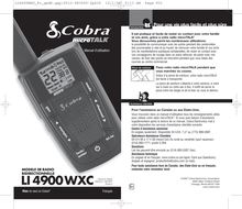 Notice Radio Cobra  LI 4900-2 WX VP