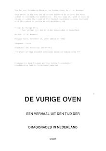 De Vurige Oven - Een verhaal uit den tijd der dragonades in Nederland