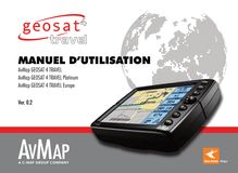 Notice Système de voiture la navigation AvMap  Geosat 4 Travel Platinum