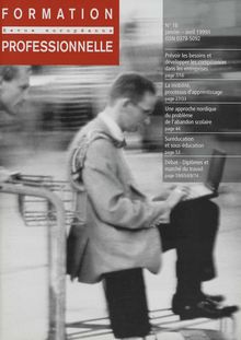 FORMATION PROFESSIONNELLE Revue européenne. N°16 janvier - avril 1999/I