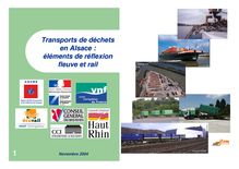 Transport combiné rail-route et fleuve-route pour les déchets en Alsace. : element de reflexion