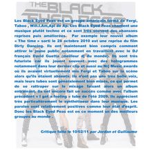 Les Black Eyed Peas est un groupe américain formé de Fergi, Taboo ...