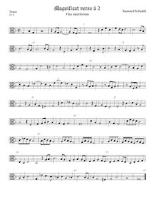 Partition 3rd verse − ténor ou viole de basse, alto clef, Tabulatura Nova