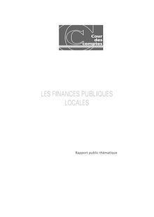 rapport de la Cour des comptes sur les finances locales