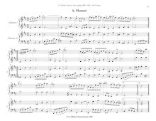 Partition , Menuet,  No.2, Overture, B minor, Bach, Johann Sebastian par Johann Sebastian Bach