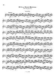 Partition complète, Caprice en C minor, Kaprice, C minor, Mestrino, Niccolò par Niccolò Mestrino