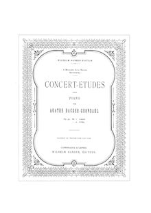 Partition complète, 2 Concert-Etudes, Op. 57, Backer-Grøndahl, Agathe
